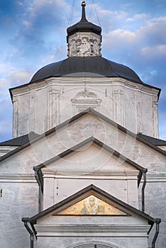 Russian medieval temple. Orthodoxy.