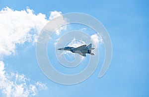 Russian military aircraft in the sky