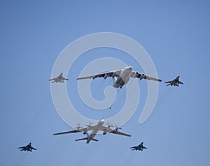 Russian military airplains,bombers
