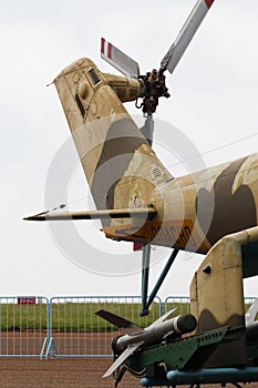 Russian Gunship Attack Helicopter Tail Rotor With Rocket photo