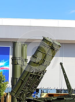 Launcher containers of the Russian modern anti-aircraft missile system photo