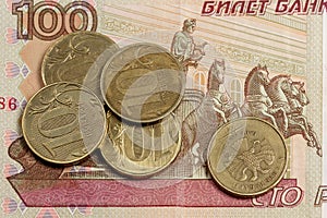 Russian money note and trifle