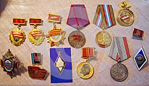 Russian Motherland - War and Work Medals