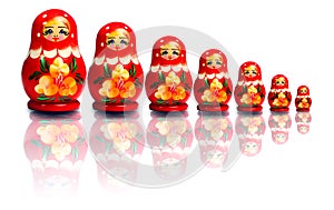 Russian nested dolls photo
