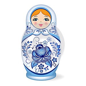 Russian nesting doll. Babushka or Matryoshka.