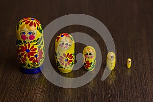 Russian nesting dolls, babushkas or matryoshkas