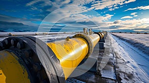 Russian Oil gas pipeline. Gas industry