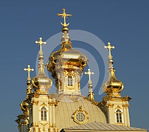 Russian orthodox church cupola photo