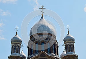 Russian orthodox church cupolas