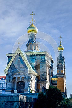 Russian  orthodox church in Darmstadt MathildenhÃ¶he