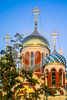 Russian Orthodox Church in honor of Saint George in the Kaluga region (Russia).