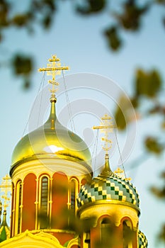 Russian Orthodox Church in honor of Saint George in the Kaluga region (Russia).