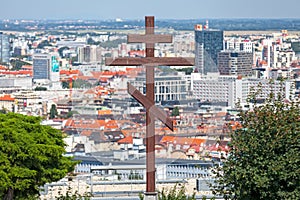 Russian Orthodox cross in Bratislava