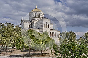 The Russian Orthodox Saint Vladimir Cathedral, Chersonesos Taurica, Sevastopol, Crimean Peninsula