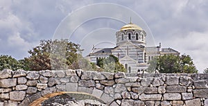 The Russian Orthodox Saint Vladimir Cathedral, Chersonesos Taurica, Sevastopol, Crimean Peninsula