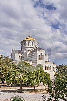 The Russian Orthodox Saint Vladimir Cathedral, Chersonesos Taurica, Sevastopol, Crimean Peninsula
