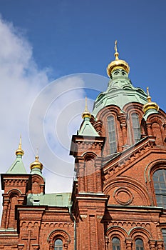 The russian orthodox Uspenski Cathedral in Helsinki. Finland