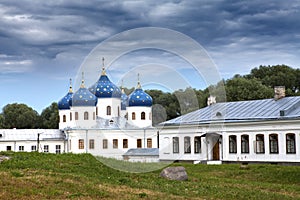 Russian orthodox Yuriev Monastery, Church of Exaltation of the Cross, Great Novgorod, Russia