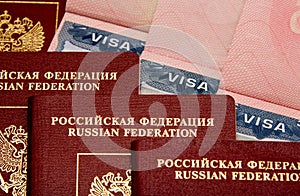 Russian passport Visas v3