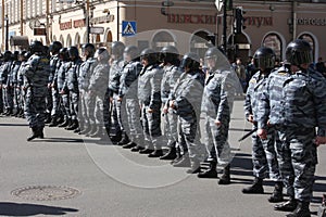 Russian police, special squad (OMON)