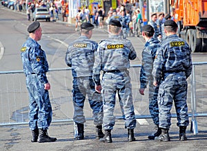 Russian police, special squad (OMON)