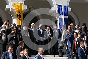 Russian President Vladimir Putin during his visit to Mount Athos