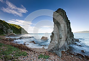Russian, Primorye, beautiful sea rock