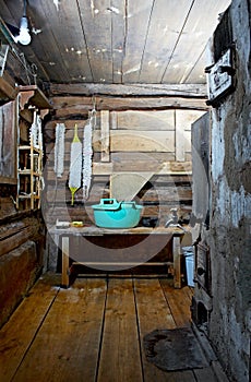 Russian rustic bath-house