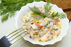 Russian salad Olivier