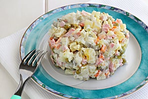 Salad Olivier (Russian salat)