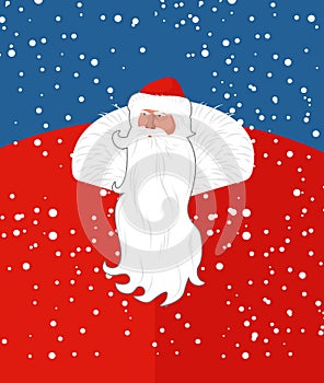Russian Sana Claus. New years grandfather from Russia.