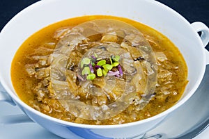 Russian soup Soljanka