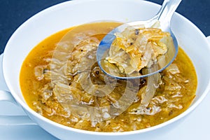 Russian soup Soljanka