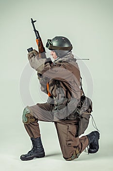 Russian special forces soldier