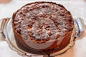 a russian specialty: homemade chocolate cheesecake