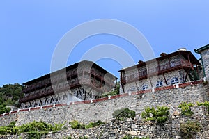 Russian St. Pantaleon Orthodox monastery at Mount Athos