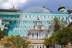 Russian St. Pantaleon Orthodox monastery at Mount Athos