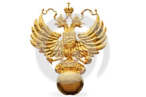 The Russian State Emblem - a double headed eagle photo