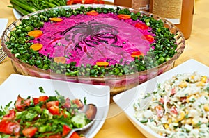 Russian traditional ''shuba'' salad
