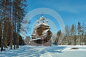 Russian Traditional wooden church