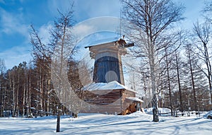 Russian Traditional wooden mill