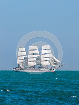 Russian training ship of navy