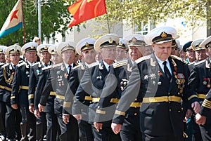 Russian veteran's parade May 9, 2009