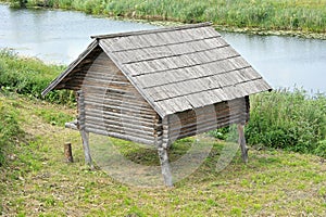 Russian wooden hut - bath