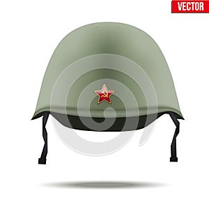 Russion Military classic helmet vector