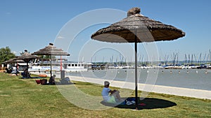 Rust Beach, Neusiedlersee, Burgenland, Austria