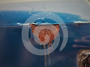 Rust on car bodypart