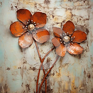 Rust Flowers: Handcrafted Beauty In Mannerism Style