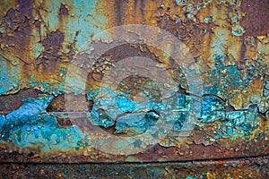 rust, holey metal photo