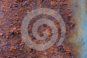 Rust on a metal sheet, background